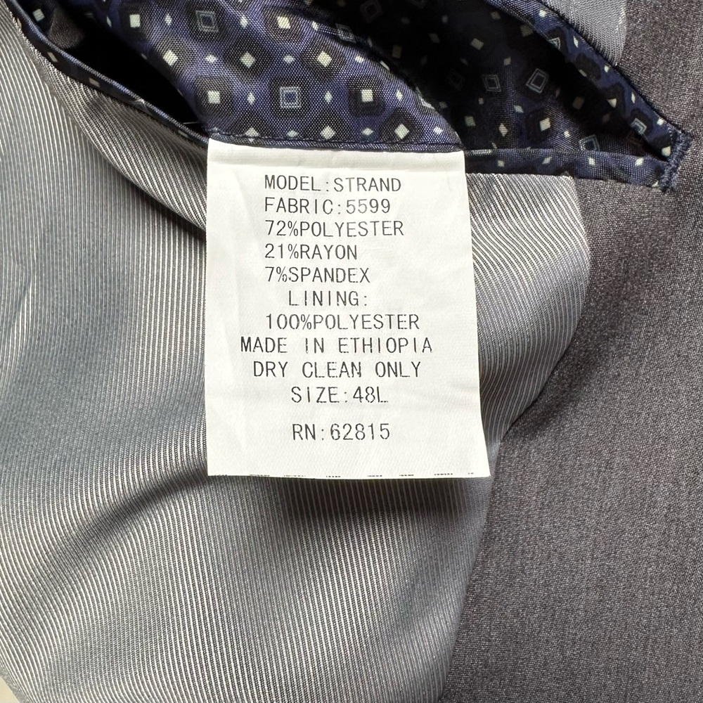 Savile Row Co. Strand Grey Solid Two Button Suit … - image 6